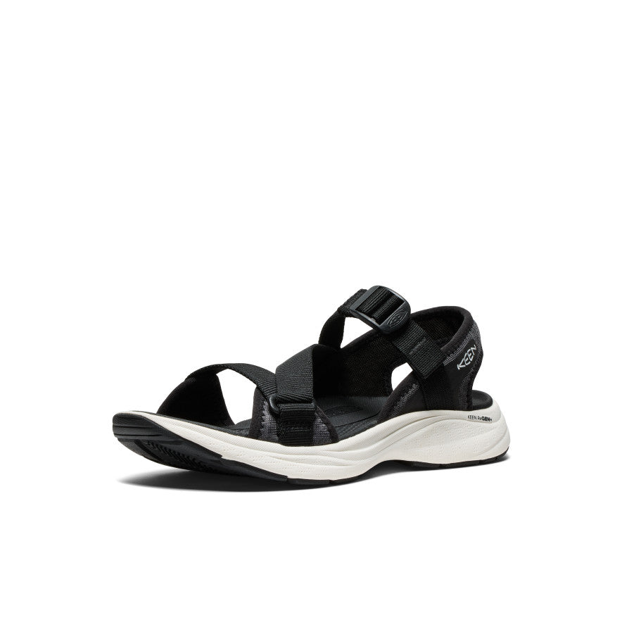 Women's Leiki Open-Toe Sandal Black/Star White | Keen