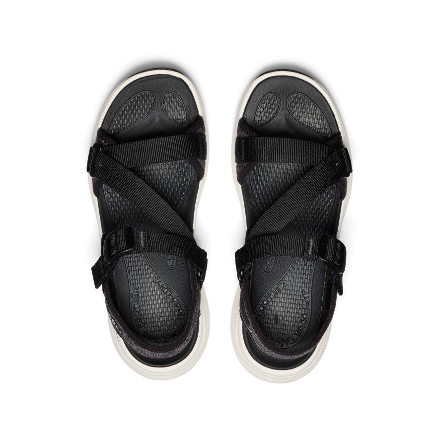 Women's Leiki Open-Toe Sandal Black/Star White | Keen