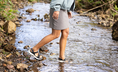 Women's Leiki Open-Toe Sandal Black/Star White | Keen