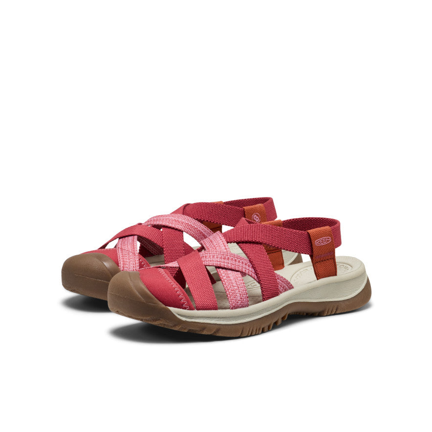 Women's Whisper Lattice Sandal Garnet/Burnt Brick | Keen