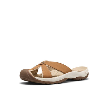 Women's Bali Leather Slide Sandal Chipmunk/Birch | Keen