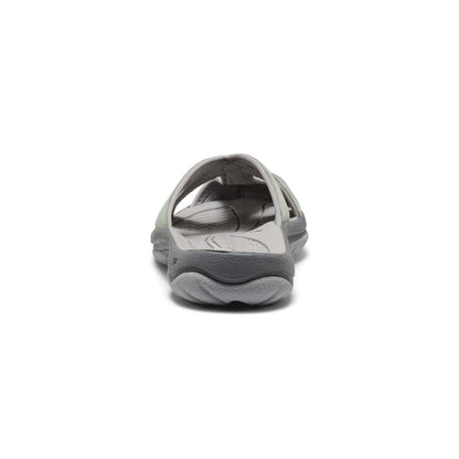 Women's Bali Leather Slide Sandal Lily Pad/Steel Grey | Keen