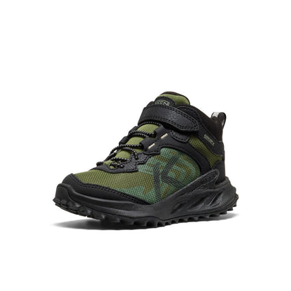 Little Kids' Zionic Waterproof Hiker Black/Bronze Green | Keen