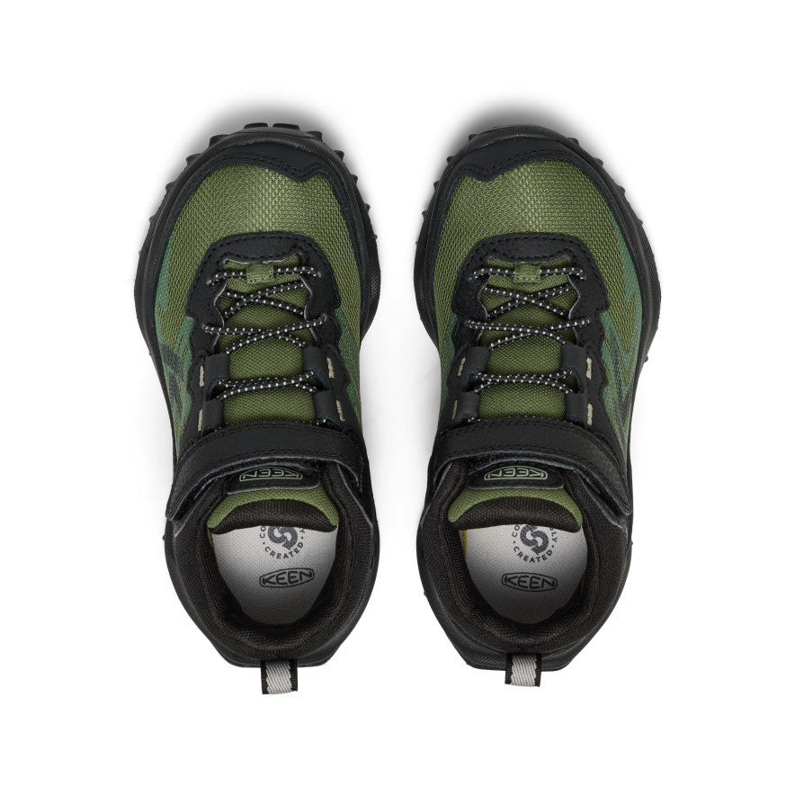 Little Kids' Zionic Waterproof Hiker Black/Bronze Green | Keen