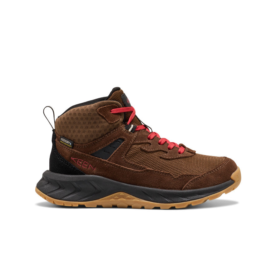 Big Kids' Hightrail Waterproof Hiking Boot Dark Earth/Garnet | Keen