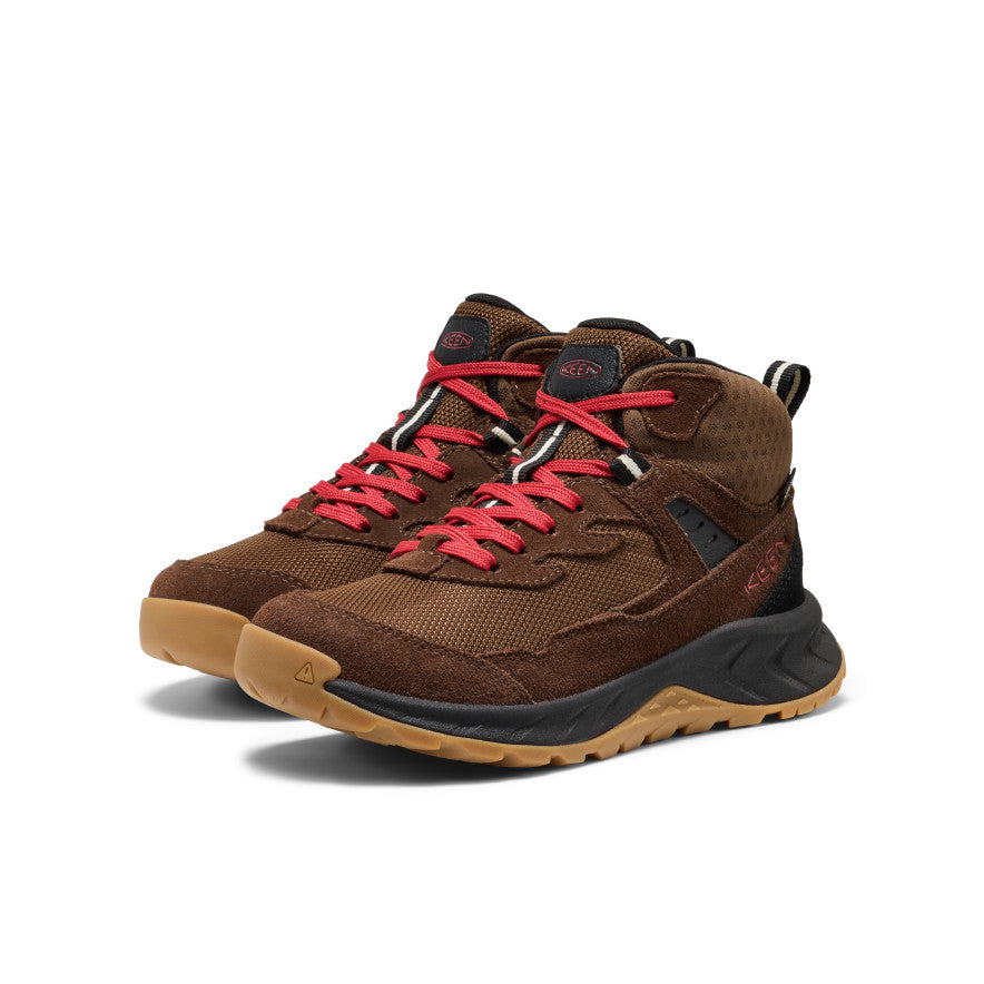 Big Kids' Hightrail Waterproof Hiking Boot Dark Earth/Garnet | Keen