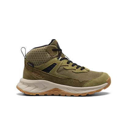 Big Kids' Hightrail Waterproof Hiking Boot Dark Olive/Martini Olive | Keen
