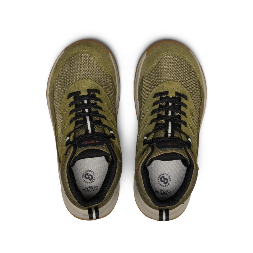Big Kids' Hightrail Waterproof Hiking Boot Dark Olive/Martini Olive | Keen