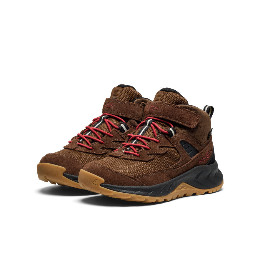 Little Kids' Hightrail Waterproof Hiking Boot Dark Earth/Garnet | Keen
