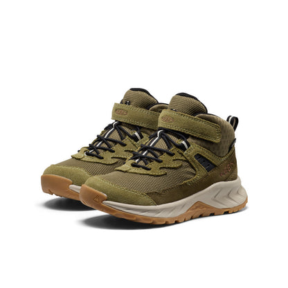 Little Kids' Hightrail Waterproof Hiking Boot Dark Olive/Martini Olive | Keen