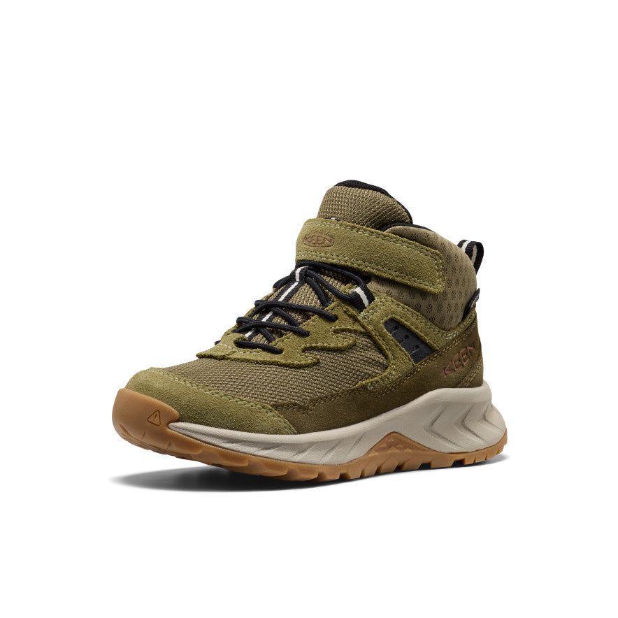 Little Kids' Hightrail Waterproof Hiking Boot Dark Olive/Martini Olive | Keen