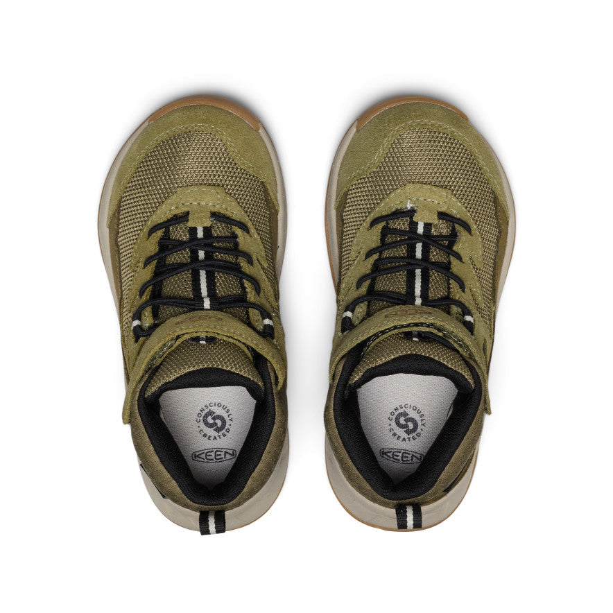Little Kids' Hightrail Waterproof Hiking Boot Dark Olive/Martini Olive | Keen