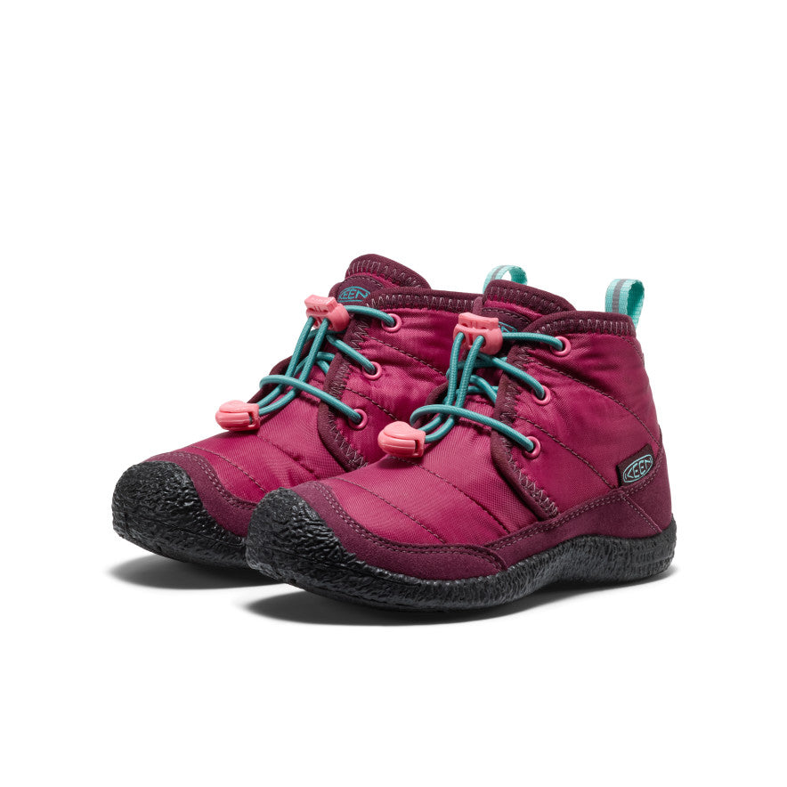 Little Kids' Howser II Waterproof Chukka Beaujolais/Pool Blue | Keen