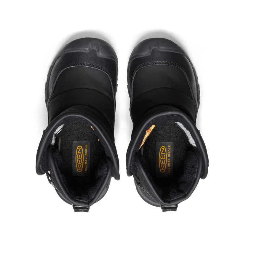 Little Kids' Puffrider Waterproof Winter Boot Black/Steel Grey | Keen