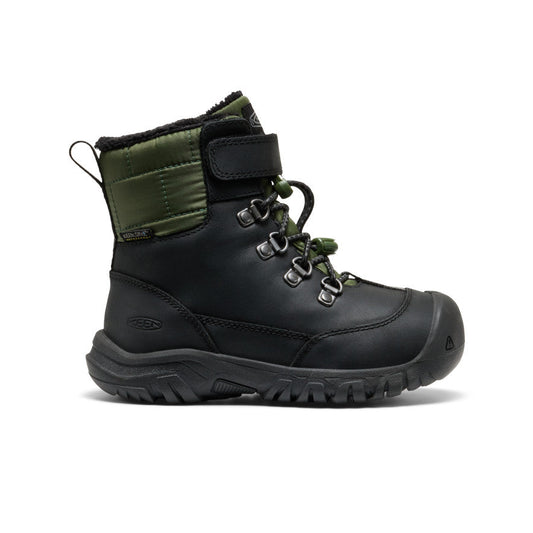Little Kids' Kanibou Waterproof Winter Boot Black/Bronze Green | Keen