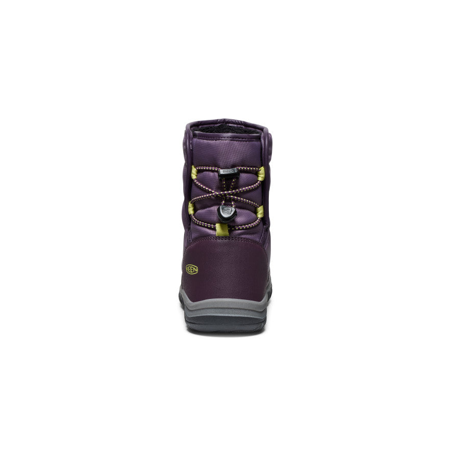 Big Kids' Puffrider Waterproof Winter Boot Black Plum/Daiquiri Green | Keen
