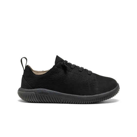 Little Kids' KNX Leather Sneaker Triple Black | Keen