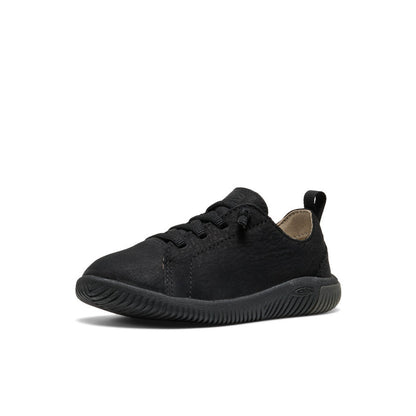 Little Kids' KNX Leather Sneaker Triple Black | Keen