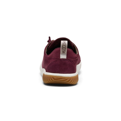 Big Kids' KNX Leather Sneaker Fig/Star White | Keen
