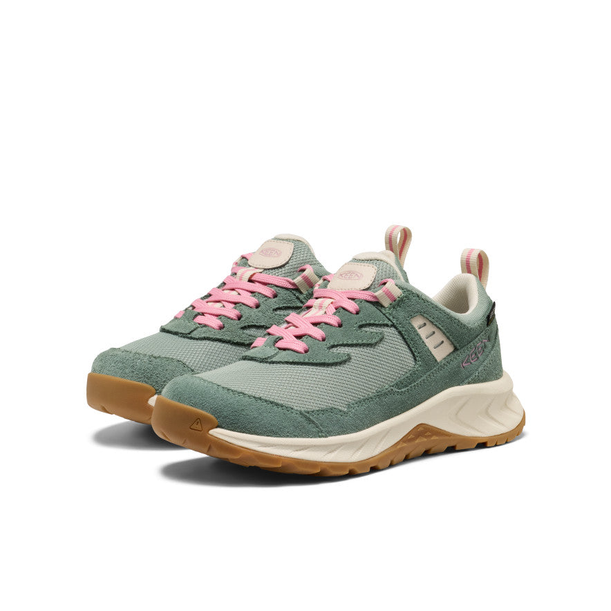 Big Kids' Hightrail Waterproof Hiking Shoe Lily Pad/Cashmere Rose | Keen
