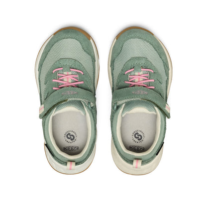 Little Kids' Hightrail Waterproof Hiking Shoe Lily Pad/Cashmere Rose | Keen