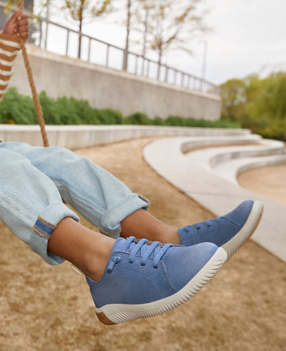 Little Kids' KNX Leather Sneaker Coronet Blue/Vapor | Keen