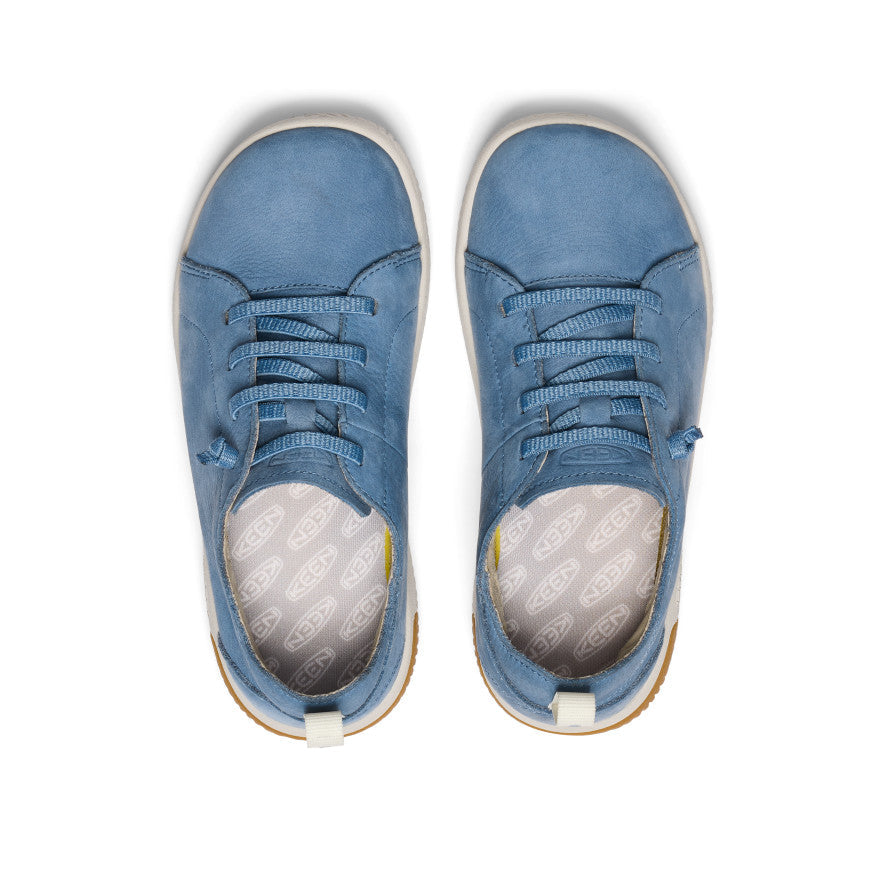 Big Kids' KNX Leather Sneaker Coronet Blue/Vapor | Keen