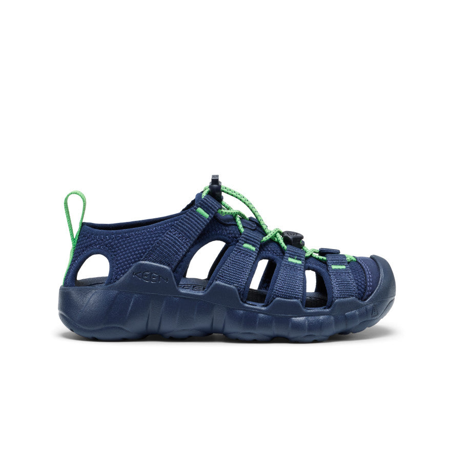 Big Kids' Hyperport H2 Sandal Naval Academy/Vibrant Green | Keen
