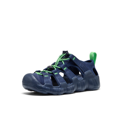 Big Kids' Hyperport H2 Sandal Naval Academy/Vibrant Green | Keen